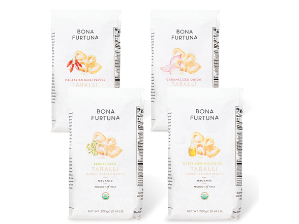 (4pk) Bona Furtuna Taralli Baked Organic Knots