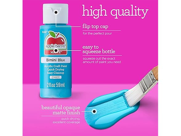 Apple Barrel Paint, Pink Eraser
