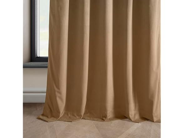 HPD Half Price Drapes Heritage Plush Velvet Curtain