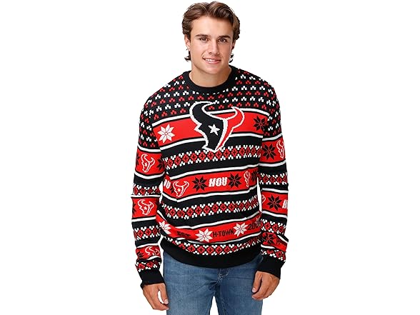 HOUSTON TEXANS (XL) Big Logo Ugly Sweater