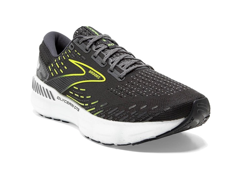 Brooks Glycerin GTS 20 Women's Shoes Ebony/White/Nightlife Size 9