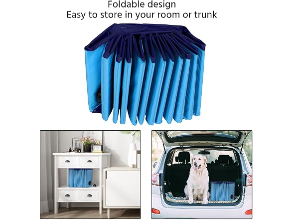 Yaheetech Foldable Dog Pool Collapsible Hard