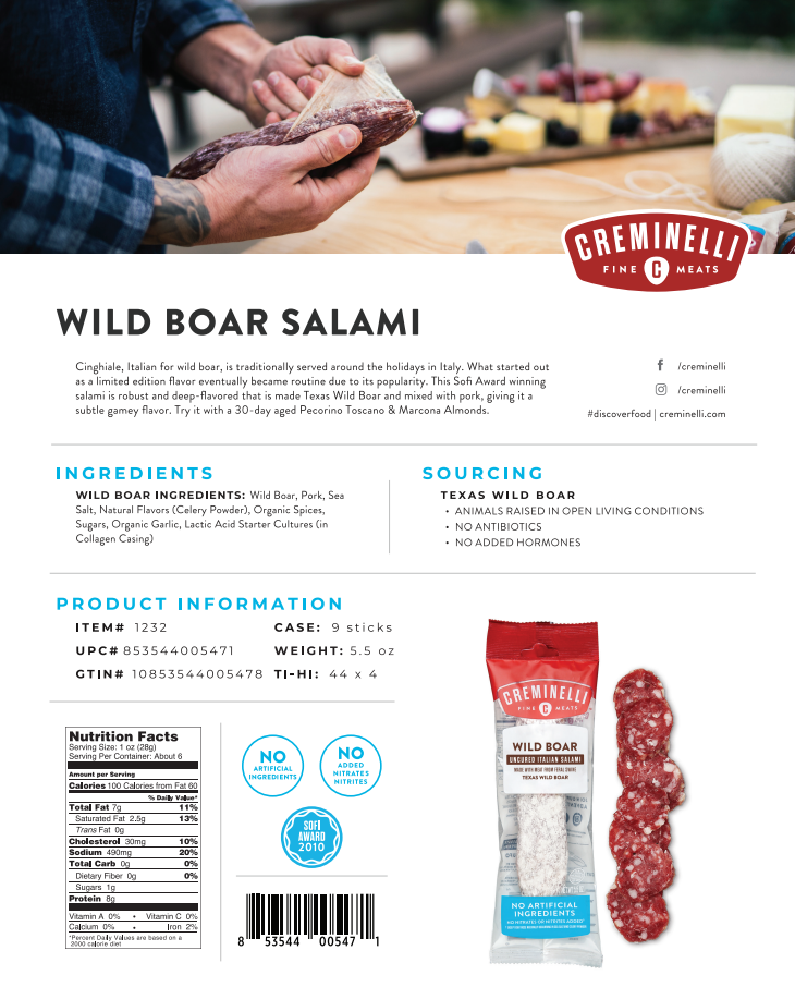 Creminelli Premium Salami 4 Pack - Gallery 12