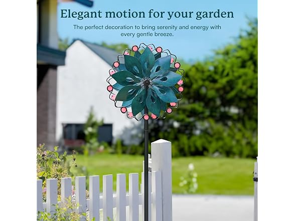 Cyan Oasis Wind Spinners Outdoor