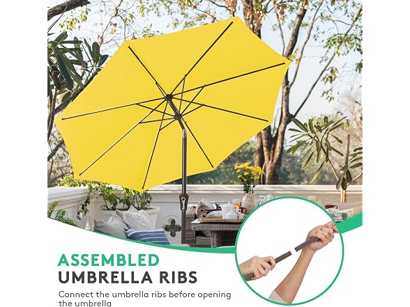 JEAREY 10FT Patio Market Umbrella