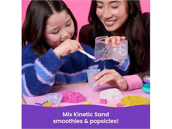 Kinetic Sand, Smoothie Mixer Playset with 14 oz Play Sand
