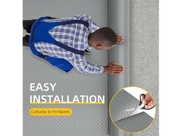 Garage Floor Mat, 2.8mm Thickness (7.5 * 17FT)