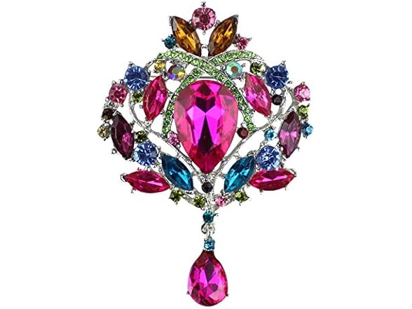 Merdia Created Crystal Brooch
