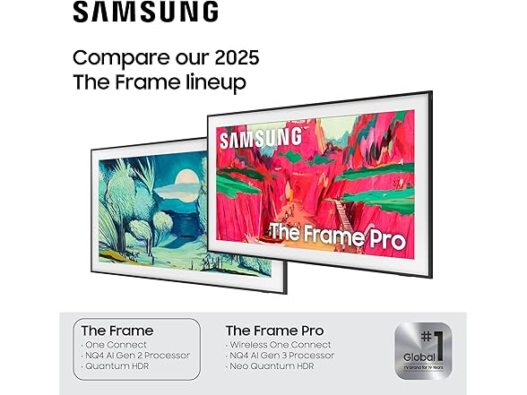 Samsung 43-Inch Class The Frame LS03F 4K QLED Smart TV (2025 (Open Box)