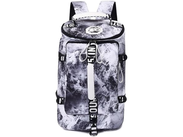 GGOV Gym Sport Bag Backpack Duffle Bag Weekender Bag Waterproof Travel Sling Bag Casual Daypack for Men and Women