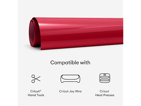 Cricut Joy Xtra Vinyl Iron On Smart- Red
