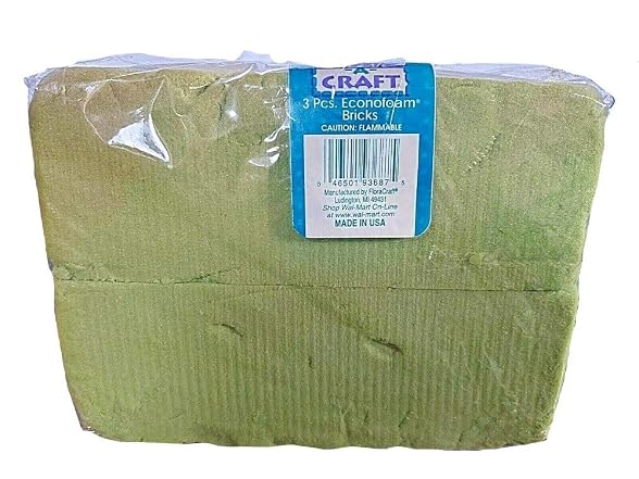 Create-A-Craft Dry Foam Green Brick - 3