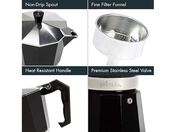 Primula Classic Moka Pot Stovetop Espresso and Coffee Maker