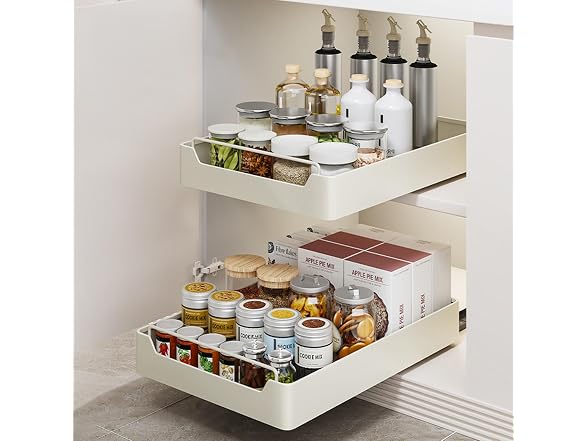 Takywep Adhesive Film Pull Out Cabinet Organizer