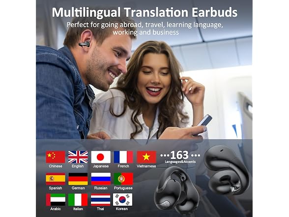 iAMJOY AI Language Translator Earbuds