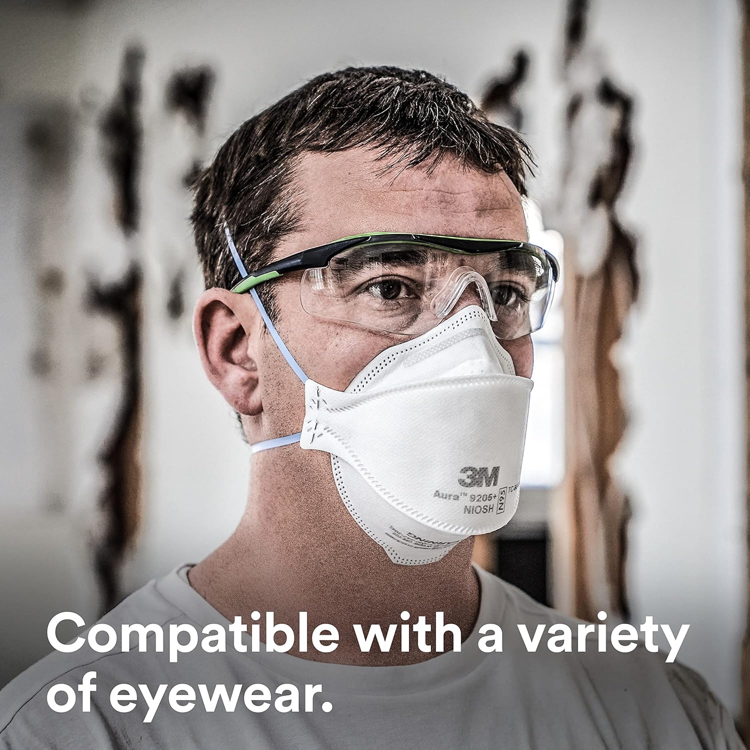 3M Aura Particulate Respirator 9205+, N95 - Gallery 14