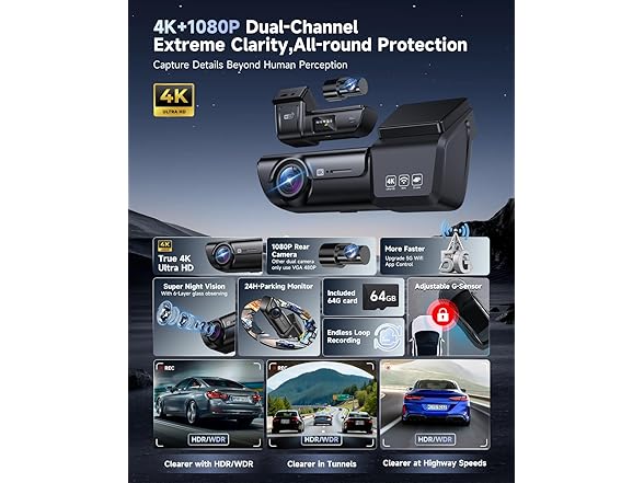 OVAMAN F8 Car Camera Dash Cam