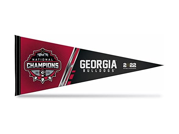 UGA 2021-22 CFP Champs Pennant 12x30