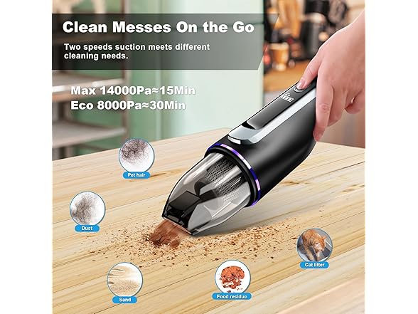 DRECELL handheld vacuum cordless