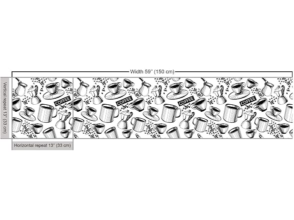 Lunarable Coffee Fabric by The Yard, Abstract