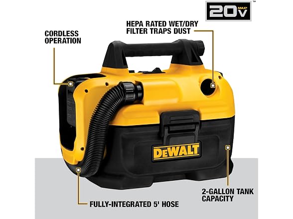 Dewalt DCV580H 20V MAX Cordless Wet-Dry Vacuum