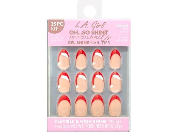 LA Girl Nail Tips Dear Santa