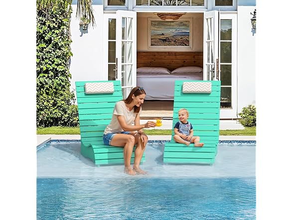 Homenjoy Apple Green In Pool Chair