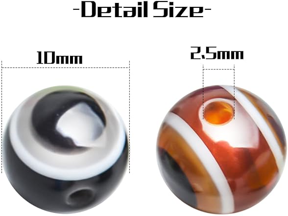 Jdesun Round Evil Eye Beads