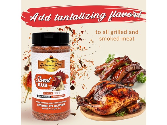 (4pk) Fat Boy Hickman's BBQ Bestselling Rubs & Sauces