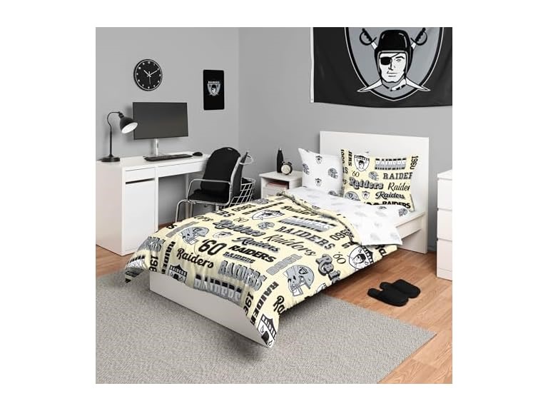 RAIDERS Retro Twin Bed Set