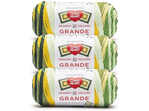 Red Heart All in One Granny Square, 3Pk- Topnotch