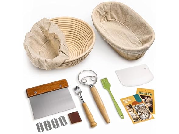 Bread Banneton Proofing Basket Set