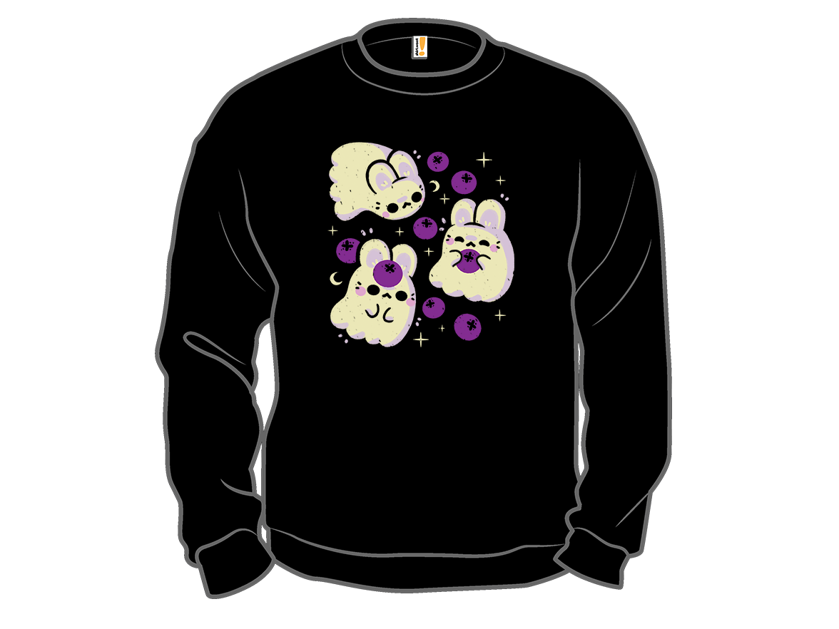 Cute Bunny Ghosts and Blueberries - Gallery 11