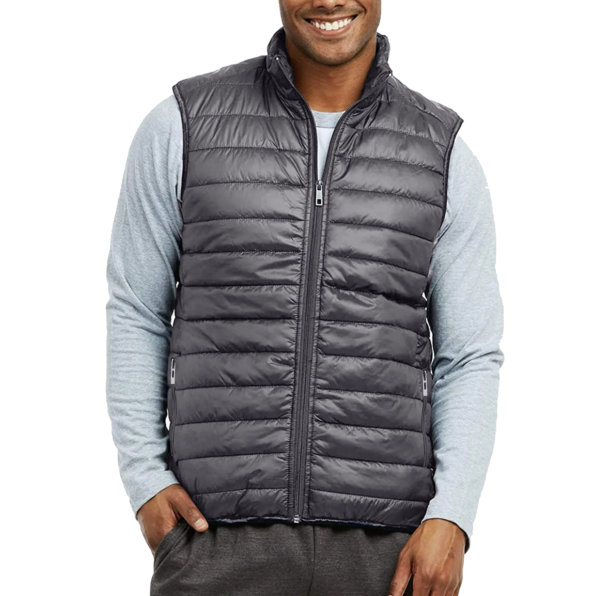 Mens Packable Midweight Puffer Vest (XS-2XL) - Gallery 15