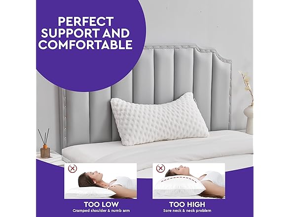 Slumberfy Side Sleeper Pillow Queen Size