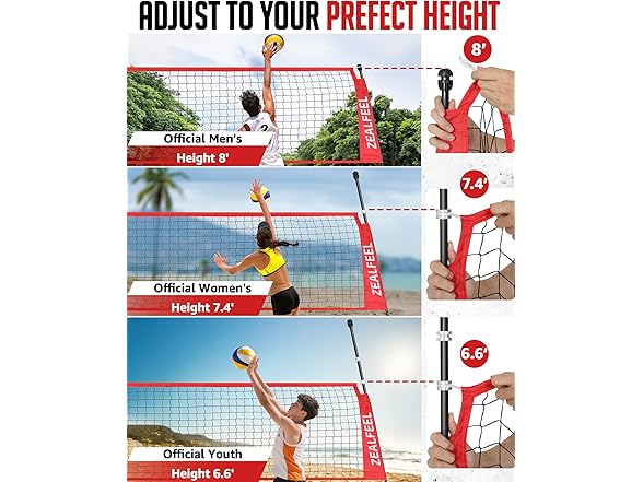 ZEALFEEL 12ft Volleyball Net