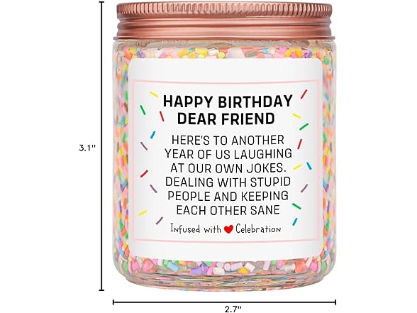 2-Pack Friendship Gift Candles