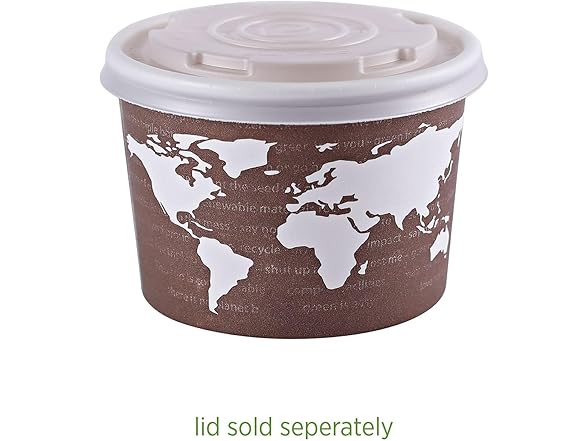 ECO PRODUCTS Compostable 8oz Lined Paper