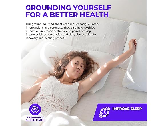 Ground Sense Grounding Fitted Sheet