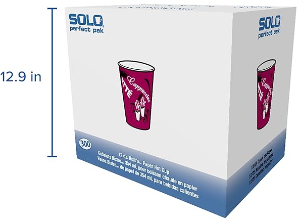 Solo 12 oz Paper Hot Cup, 300 Pack