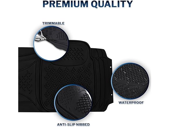 Zone Tech FM0012 Rear Universal 1 Piece Runner Mat