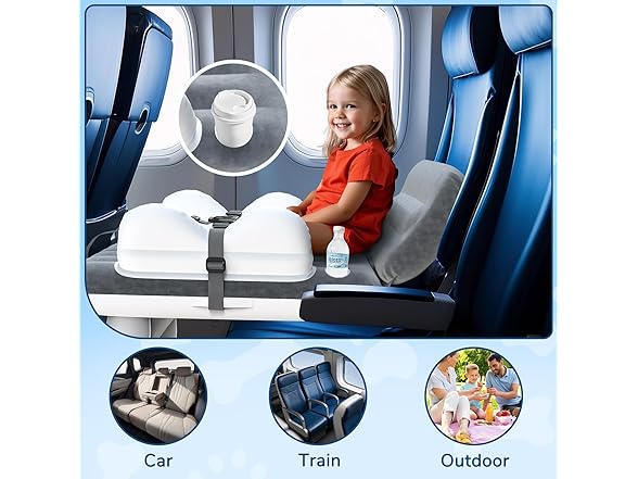 Omzer Inflatable Toddler Airplane Bed