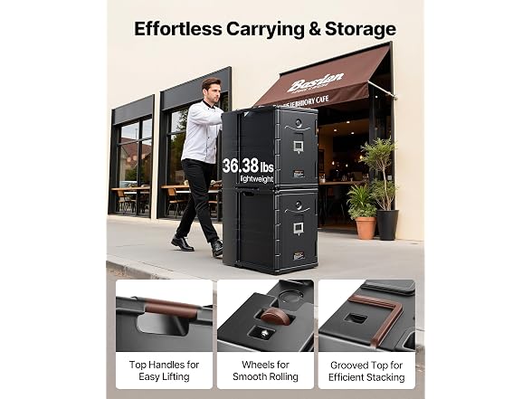 VEVOR Insulated Food Pan Carrier, 82 Qt