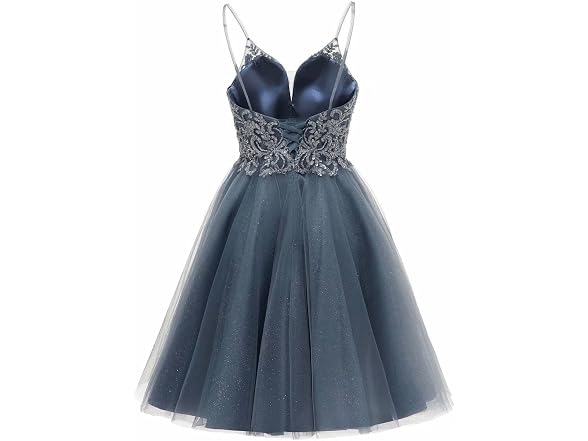 Rjer Women (12) Sparkly Tulle Homecoming Dress