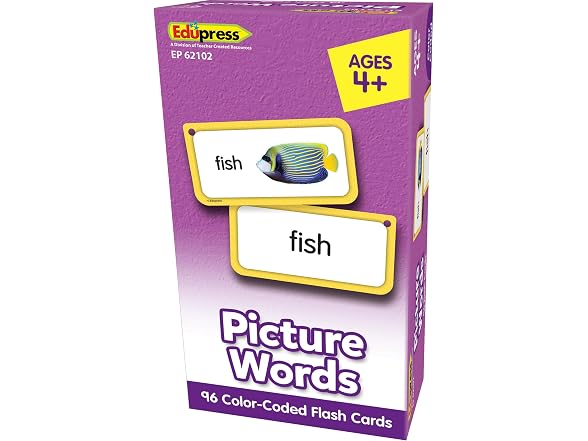 Teacher Created Resources Picture Words Flash Cards
