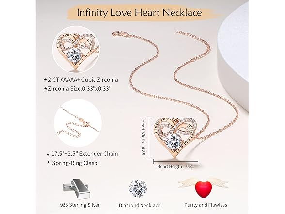 Momlovu 925 Necklace Rose Gold