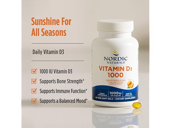 Nordic Naturals Vitamin D3 1000 IU