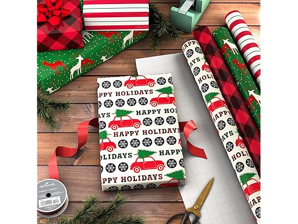Image Arts Christmas Gift Wrap 4pk