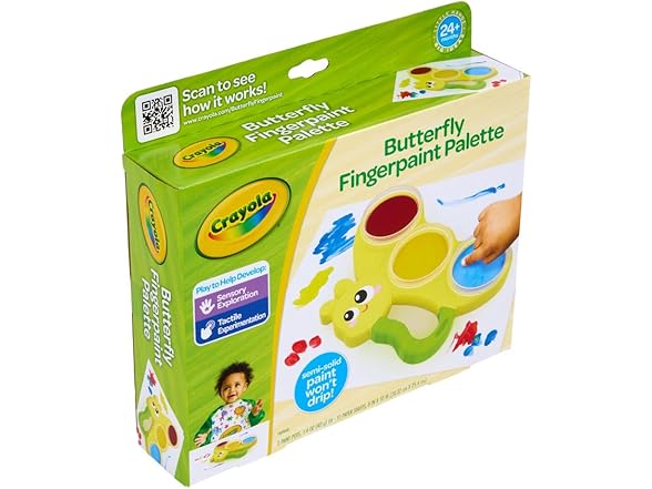 Crayola Butterfly Fingerpaint Pallette (3ct)
