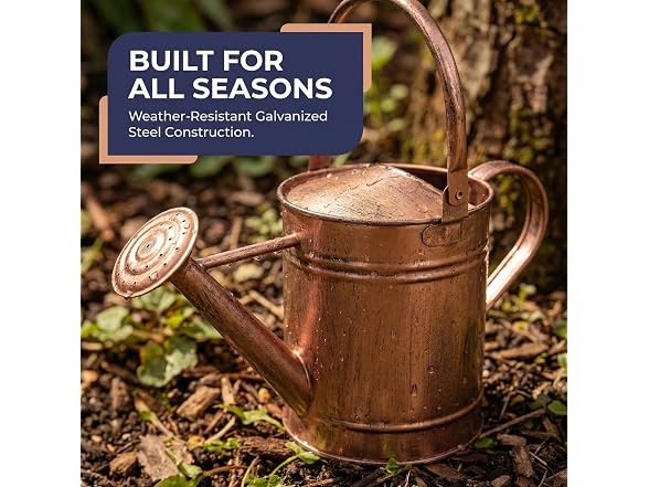 Gardenised 1-Gallon Copper Watering Can